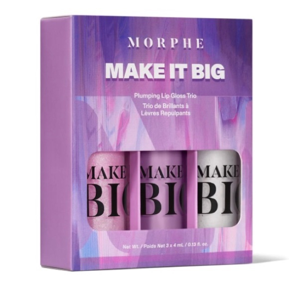 Morphe Ultralavender Make it Big Plumping Lip Gloss Trio - Picture 4 of 11